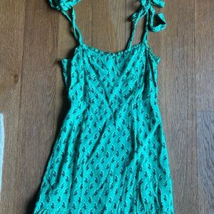 Floral Green summer Dress size small